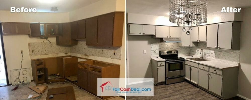 a house bought for cash before and after by Fair Cash Deal