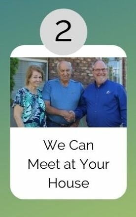 Gary meeting a client at their house