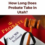 A folder labeled probate and a last will and testament.