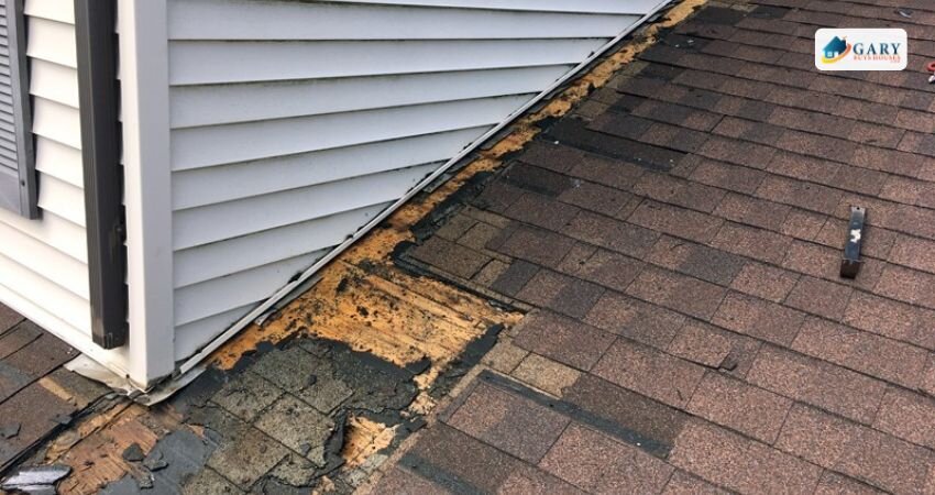 Damaged roof
