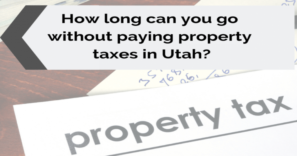 A paper that says property tax on it on a desk.