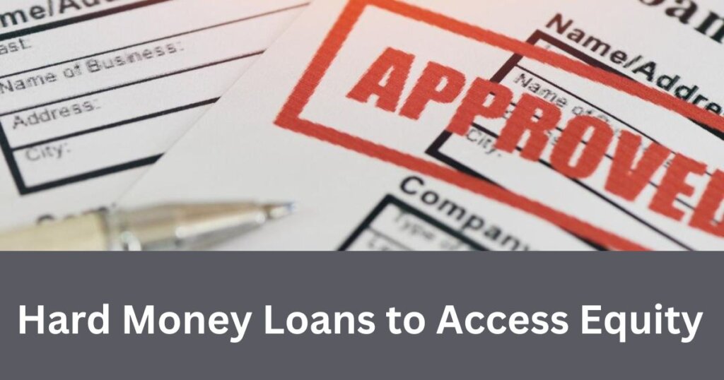 hard money equity loan documents showing approved in a red stamp