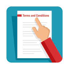 image of a contract with the words Terms and conditions easily read