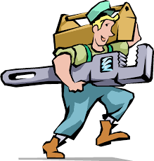 man holding lots of tools