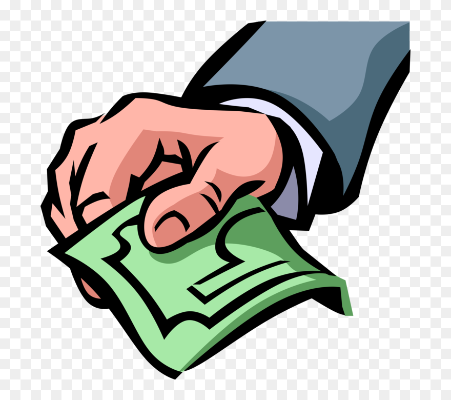 man holding money