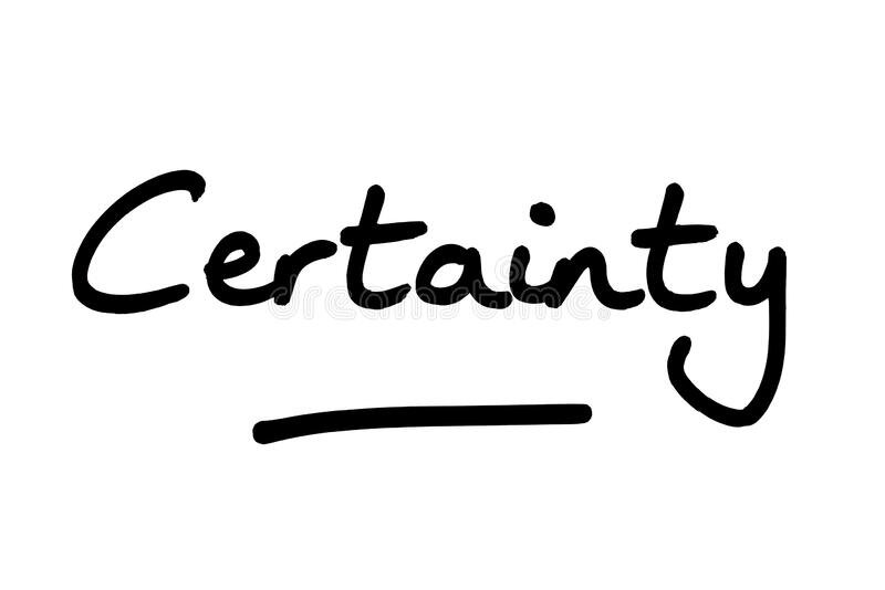 the word certainty