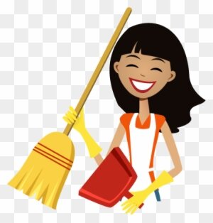 woman cleaning