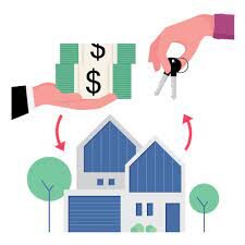 image of a house, keys and cash to signify paying closing costs