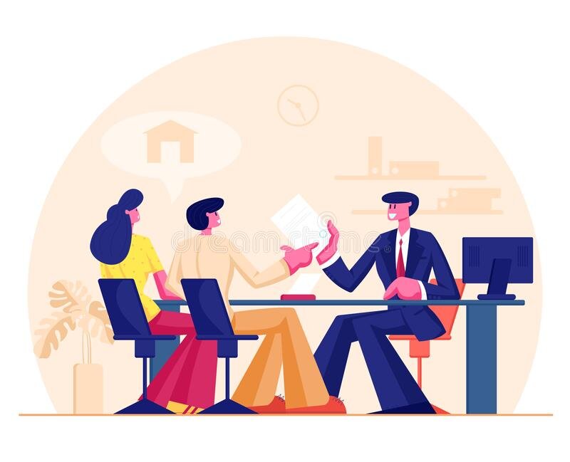 A small group of people at a desk representing a closing.