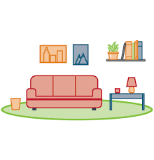 image of a clean, decluttered home