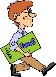 image of a man carrying cash as if he is offering incentives