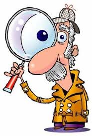 image of a man holding a magnifying glass to represent "paying attention"