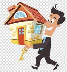 man holding a house representing that he is a real estate investor