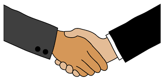 2 people shaking hands