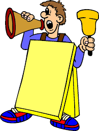 man barking into a megaphone
