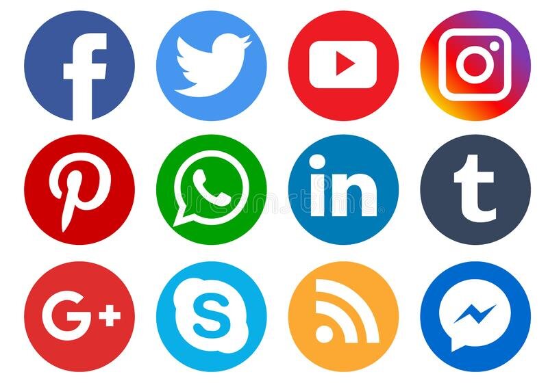 social media buttons