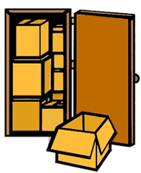 boxes stacked nicely together not to waste any room