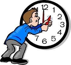 man fixing clock