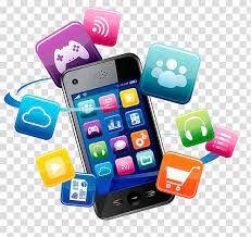 A smartphone surrounded. by icons representing all the mobile marketing opportunities it provides.