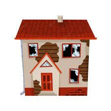 House with worn out exterior