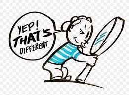 image of a boy holding a large magnifying glass with the caption "yep, thats different" referring to differences in capital gains tax.