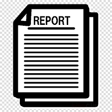 image of paper, labeled report referring to a report being submitted.