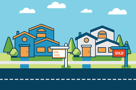 images of two houses referring to comparable home sales