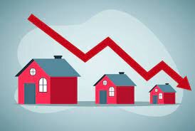 image of houses getting smaller and smaller relating to downward pressure of prices
