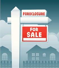 image of a for sale sign with "foreclosure" on top referring to foreclosure rates