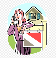image of a real estate agent in front of a house referring to agent fees