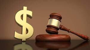 image of a gavel and a dollar sign referring to legal costs