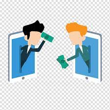 image of 2 men clearly looking at one another in a transparent transaction