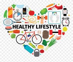 Image of a heart with all kinds of activities in it signifying a healthy lifestyle