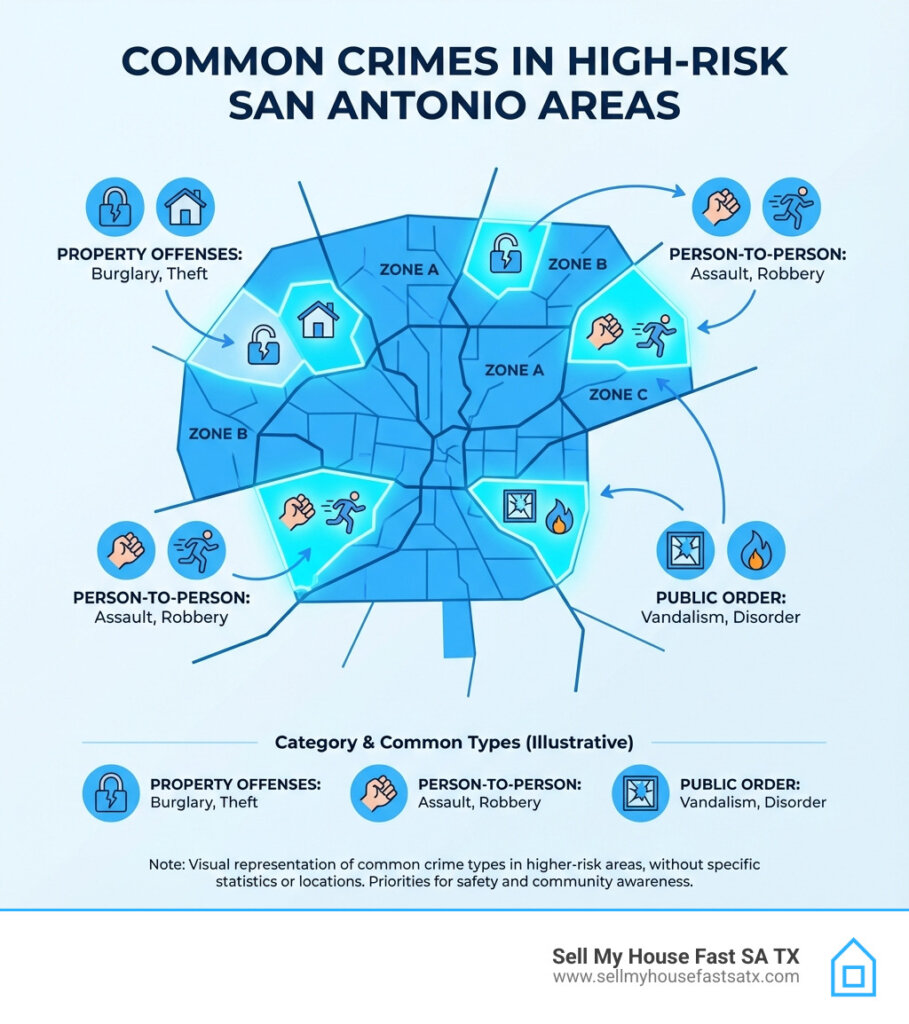 most common crime in san antonio most dangerous neighborhoods