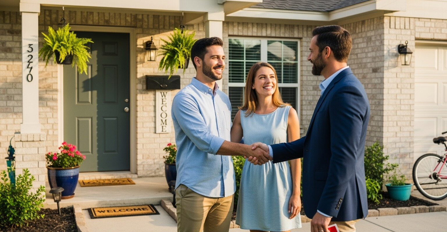 Happy San Antonio couple selling house with code violations to Sell My House Fast SA TX - selling a house with code violations
