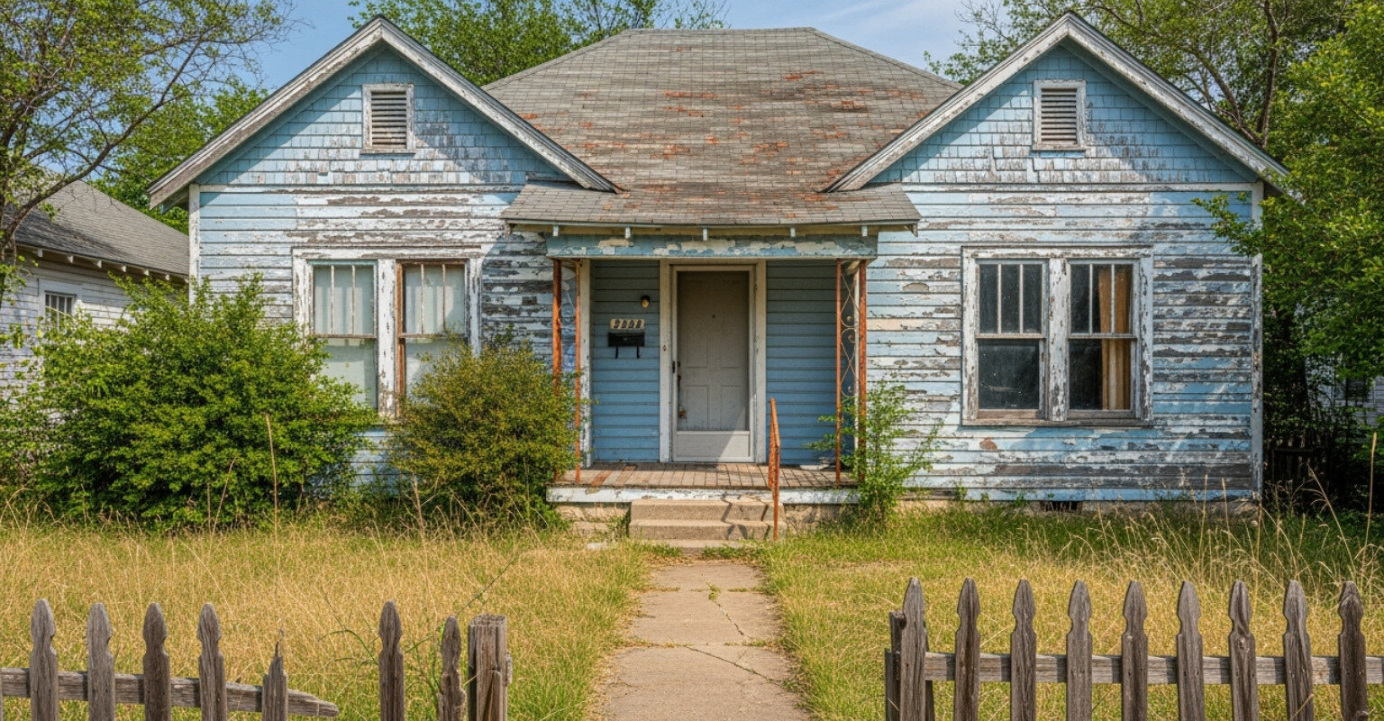 old ugly house that needs to be selled