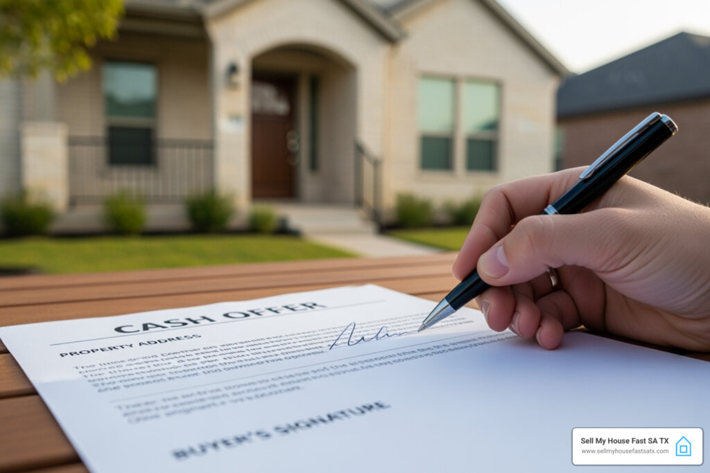 Sell your house fast for job relocation in San Antonio - cash offer contract - selling house for job relocation