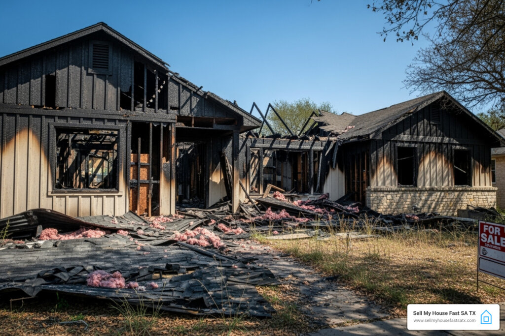 House with fire damage | Sell a Fire damaged house in San Antonio