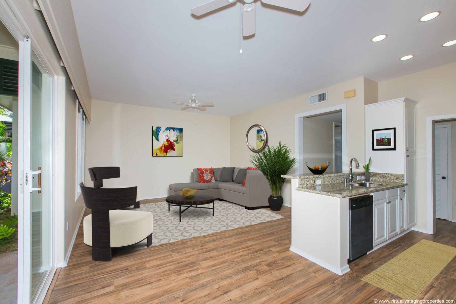 Ko Olina Coconut Plantation - living room
