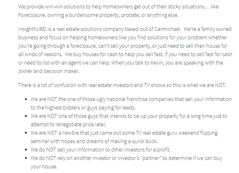 About Our Company Insightful Real Estate Investment LLC
