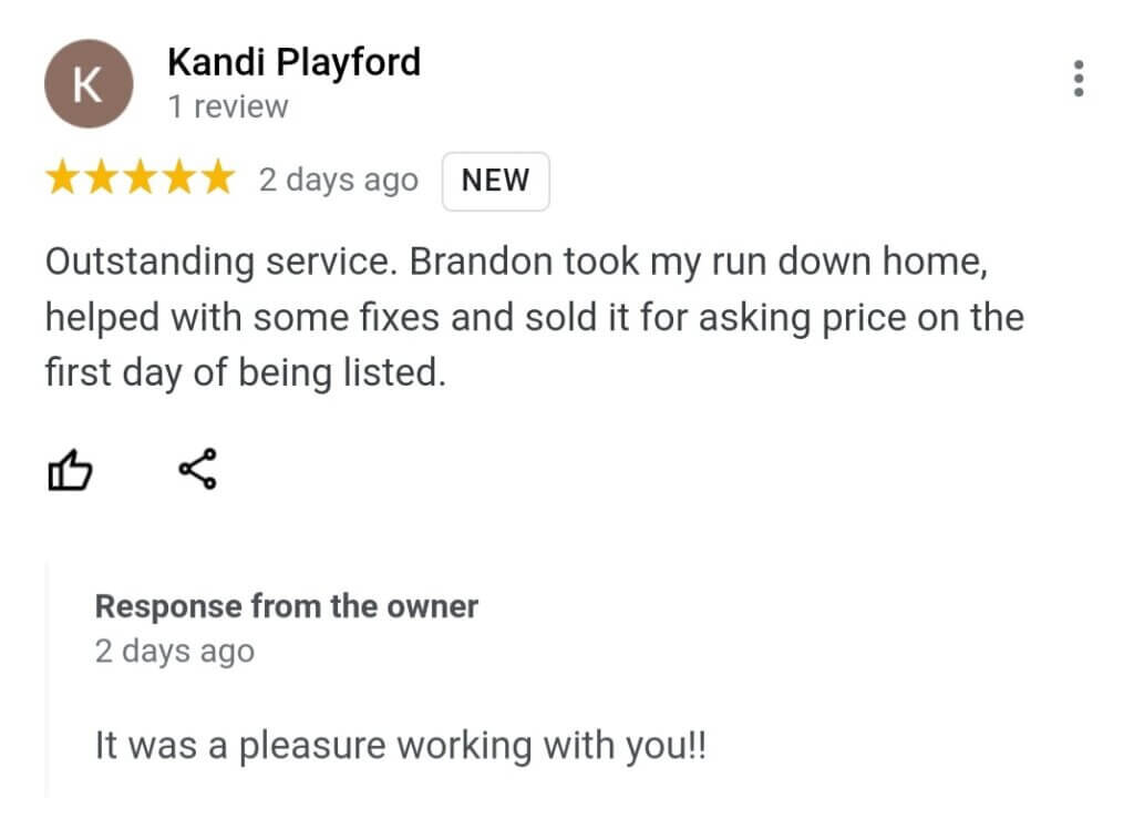 Google 5 Star Review Kandi