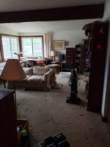 Mount Rehab rehab - Living room before