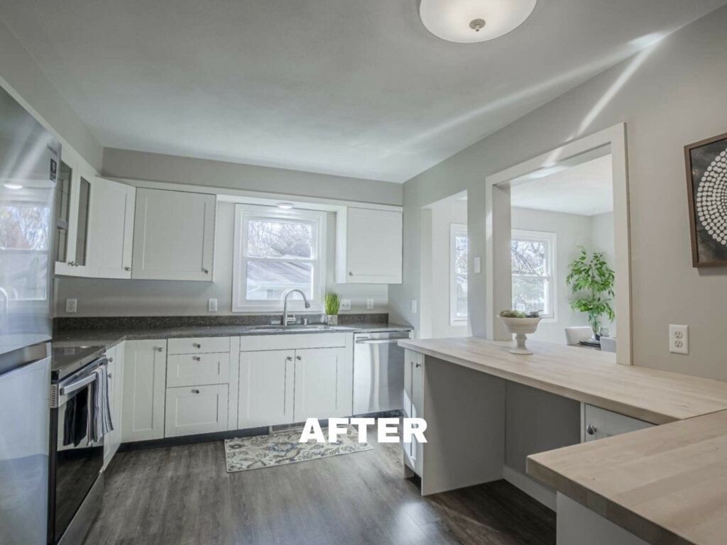 Steven St in Sun Prairie kitchen after rehab