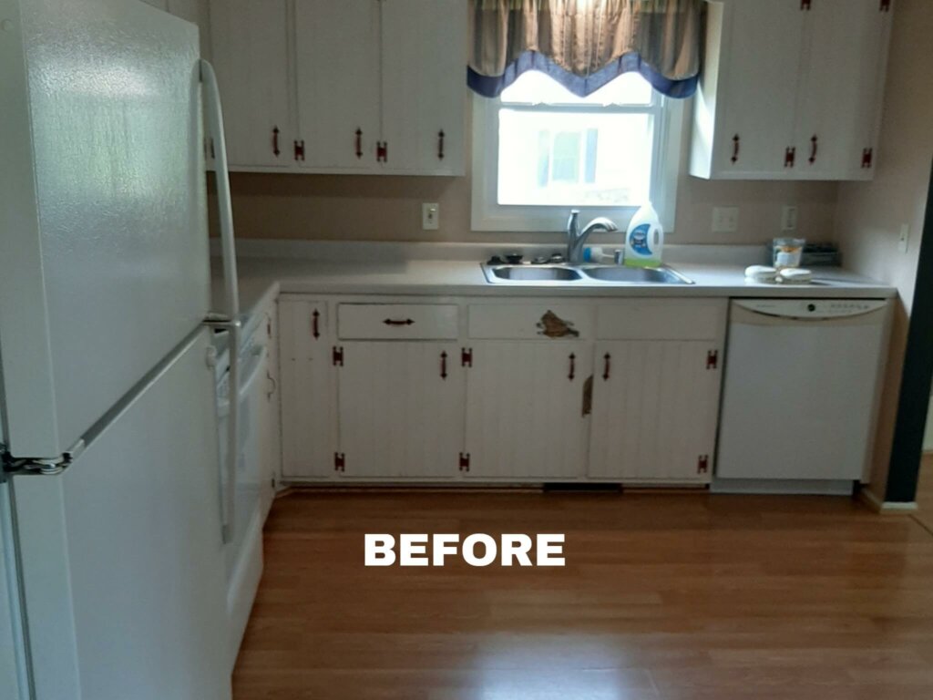 Steven St in Sun Prairie kitchen before rehab