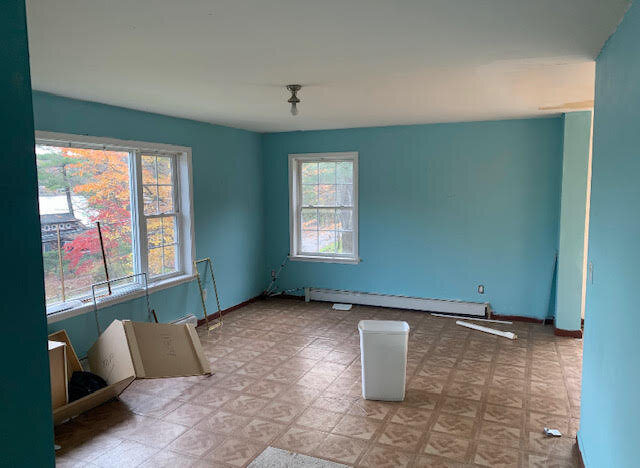 We buy houses in nj living room before renovations