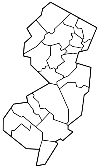 Map of new jersey where we buy houses near me NJ