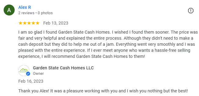Google reviews we buy any houses from a homeowner that sold their house as-is