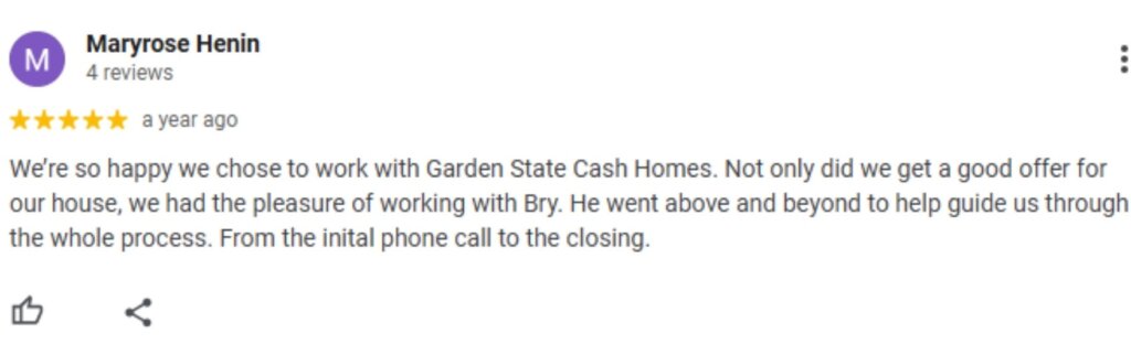 Verified Google Reviews from New Jersey Homeowners 