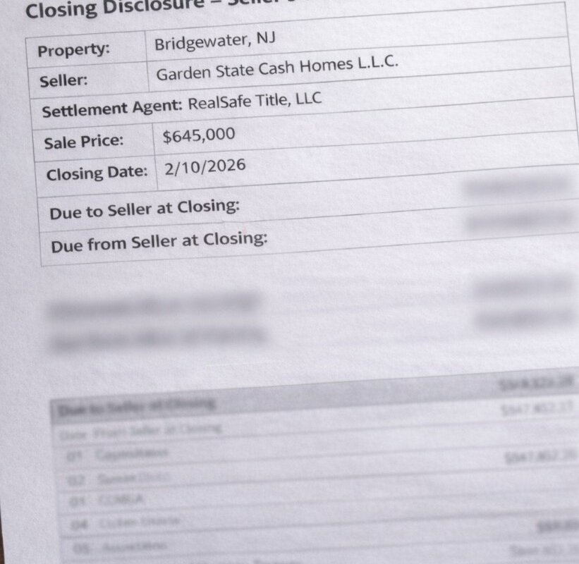 Closing Disclosure in NJ