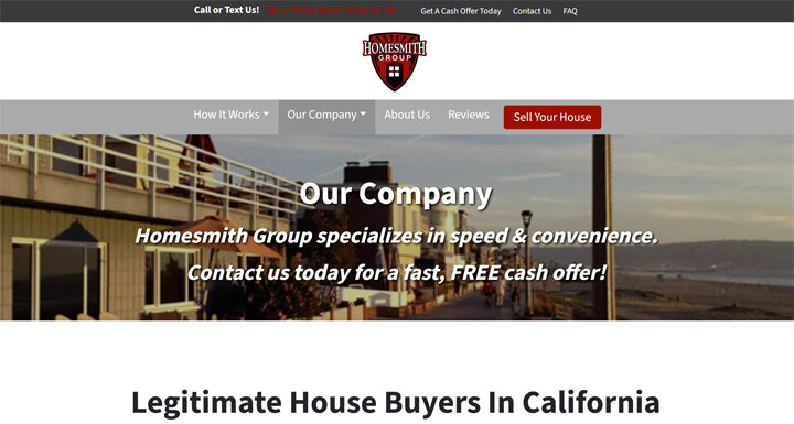Learn about Homesmith Group, a trusted California-based company that buys houses fast for cash, offering solutions for motivated sellers.